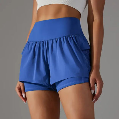 High waist running shorts - Women