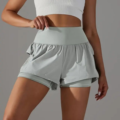 High waist running shorts - Women