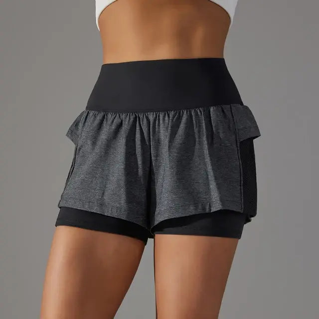 High waist running shorts - Women