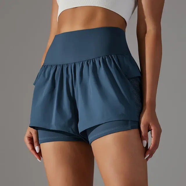 High waist running shorts - Women